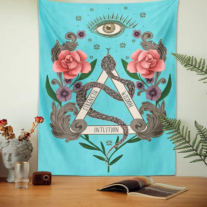 Strength, Wisdom, Intuition Witchcore Tapestry