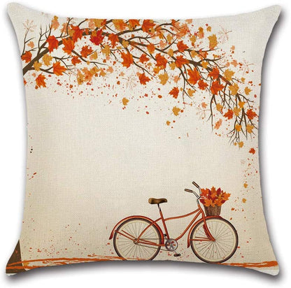 Falling Leaves Cushion Cover