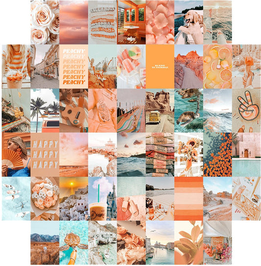 Peachy Wall Collage Cards AESTHETIC_Soft Girl SUB CATEGORY_Poster Cards