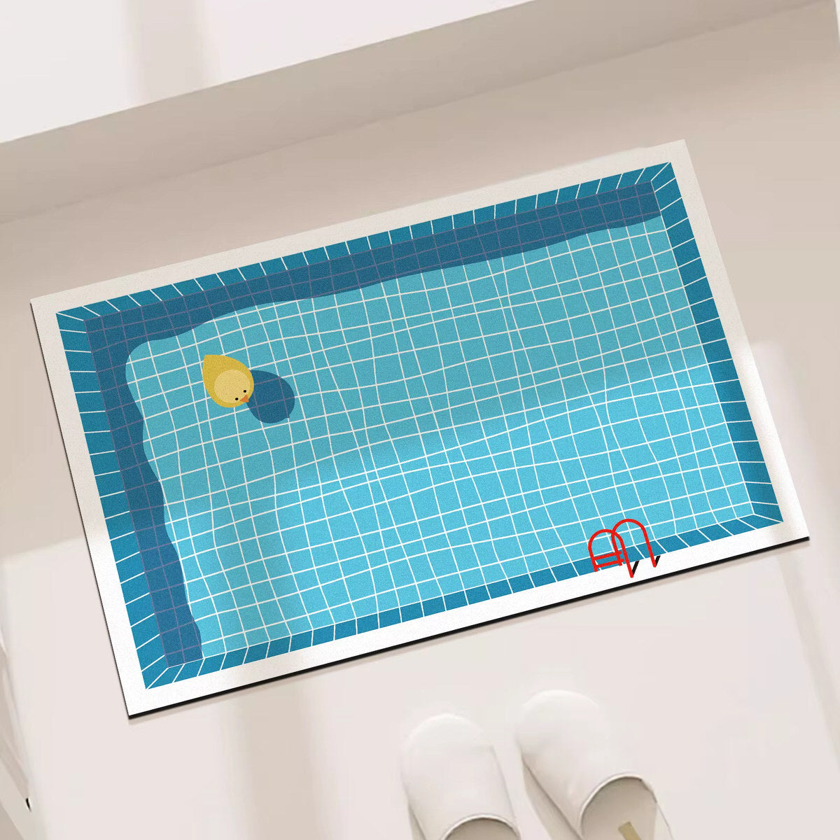 Summer Pool Rubber Bath Mat