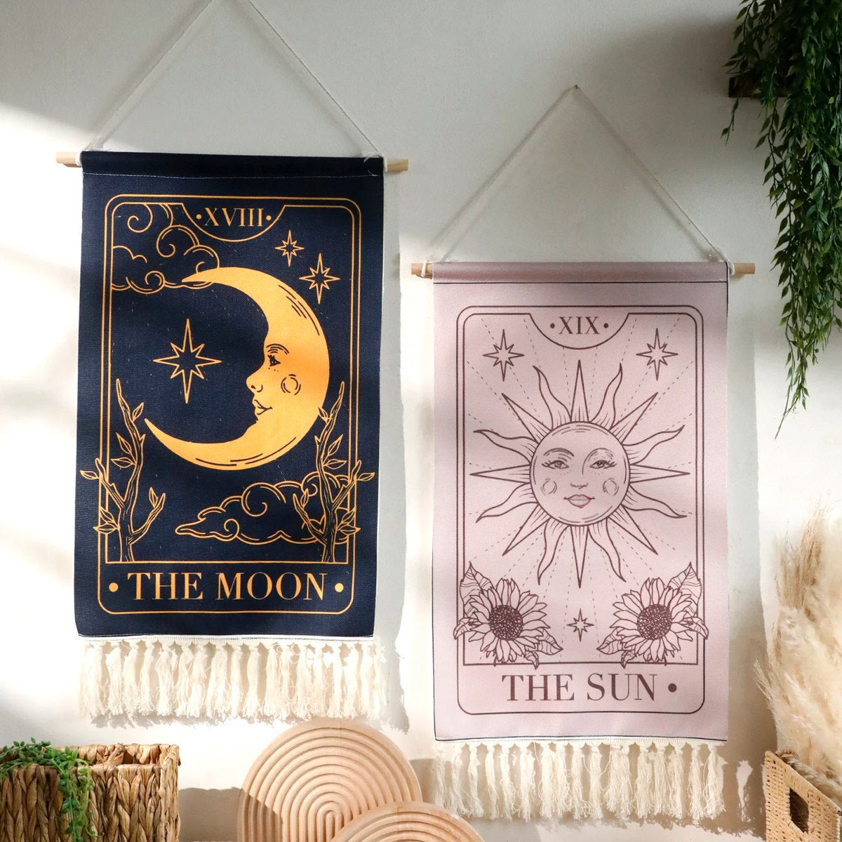 The Moon Aesthetic Wall Tapestry