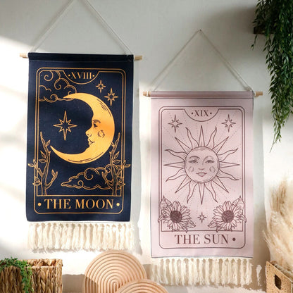 The Moon Aesthetic Wall Tapestry