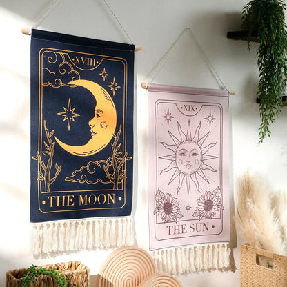 The Moon Aesthetic Wall Tapestry