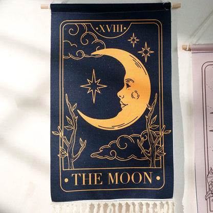 The Moon Aesthetic Wall Tapestry