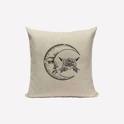 Monochrome Sun & Moon Cushion Covers astrological astrology boho SUB CATEGORY_Cushion Covers