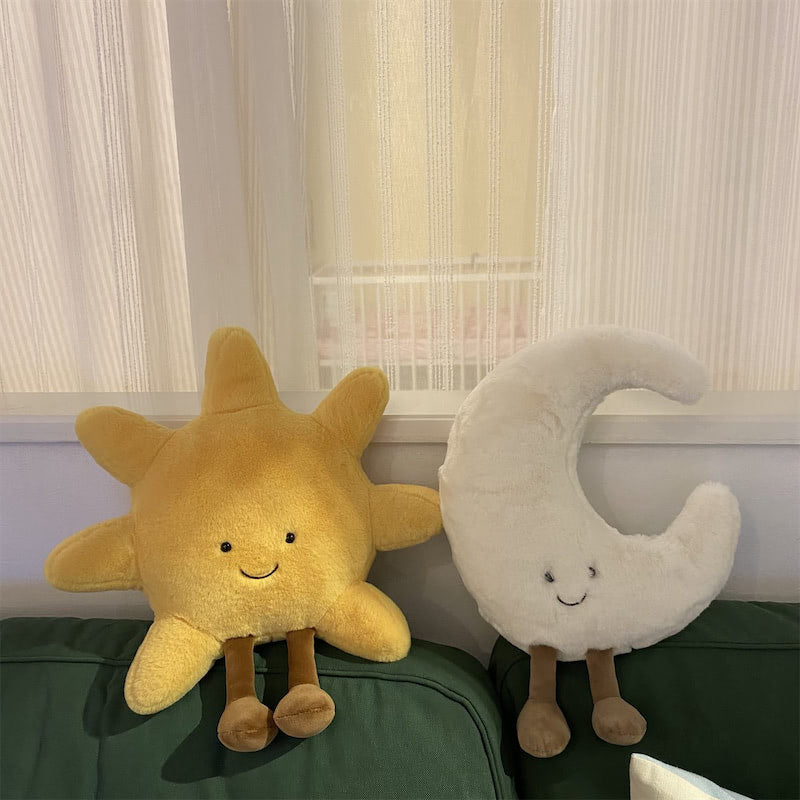 Sun & Moon Happy Plush Cushions cushion plush toy