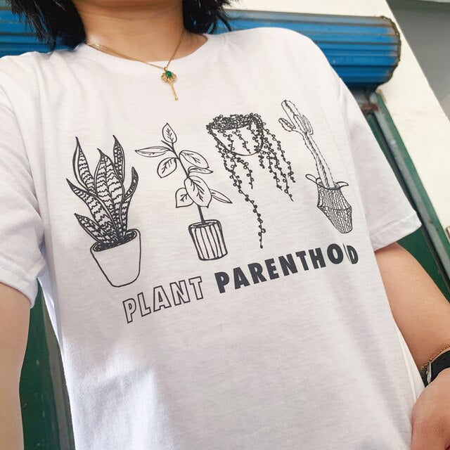 Plant Parenthood White Tee Graphic Tee