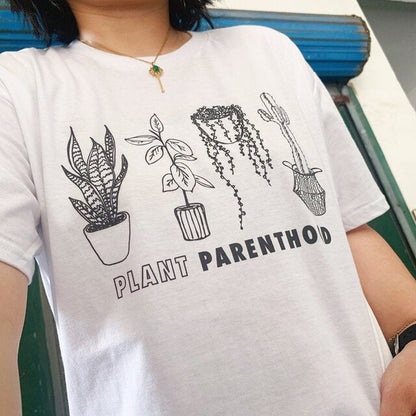 Plant Parenthood White Tee Graphic Tee