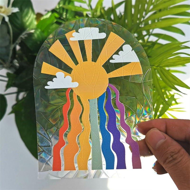 Sunshine Sun Catcher Stickers rainbow sticker sun catcher sunlight window sticker