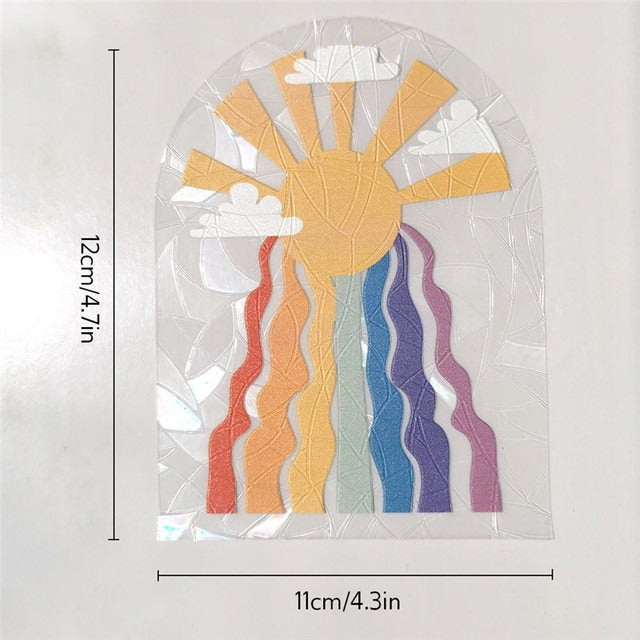 Sunshine Sun Catcher Stickers rainbow sticker sun catcher sunlight window sticker