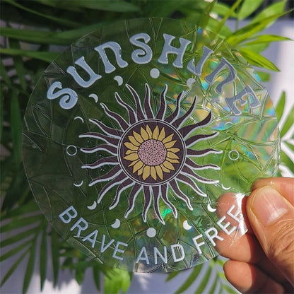 Sunshine Sun Catcher Stickers rainbow sticker sun catcher sunlight window sticker