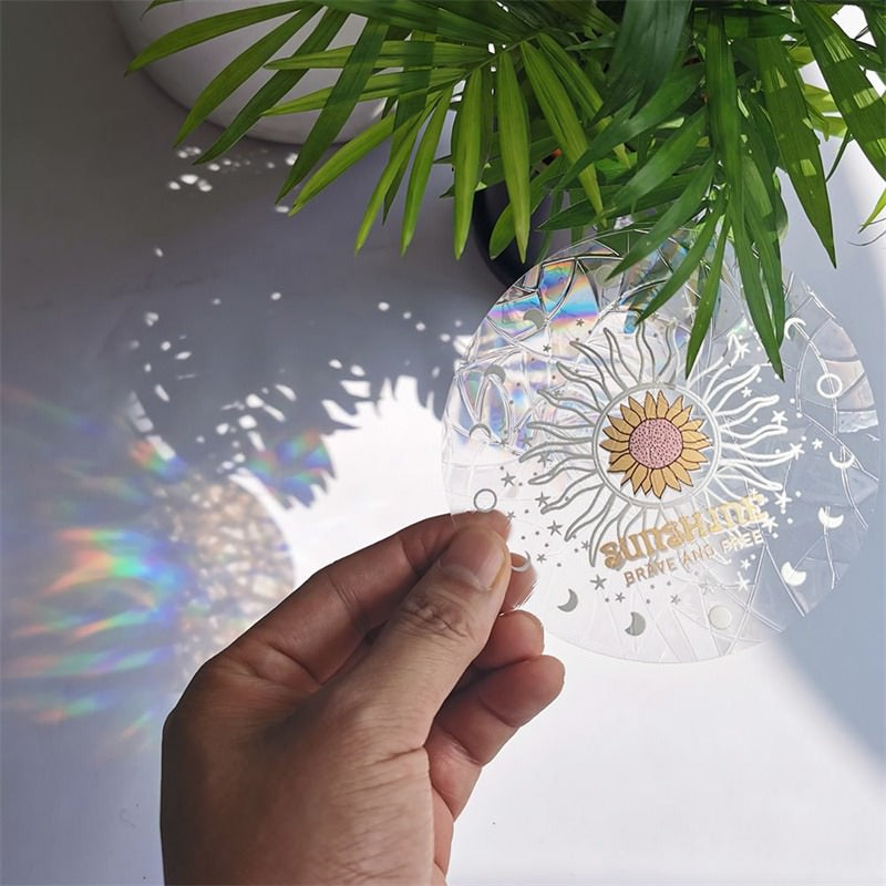 Sunshine Sun Catcher Stickers rainbow sticker sun catcher sunlight window sticker