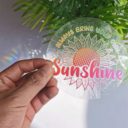 Sunshine Sun Catcher Stickers rainbow sticker sun catcher sunlight window sticker