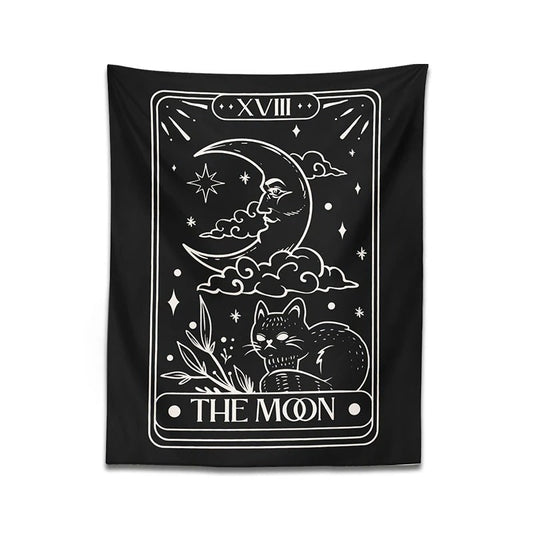 The Moon Cat Tarot Tapestry witch witchcore witchcraft witchy