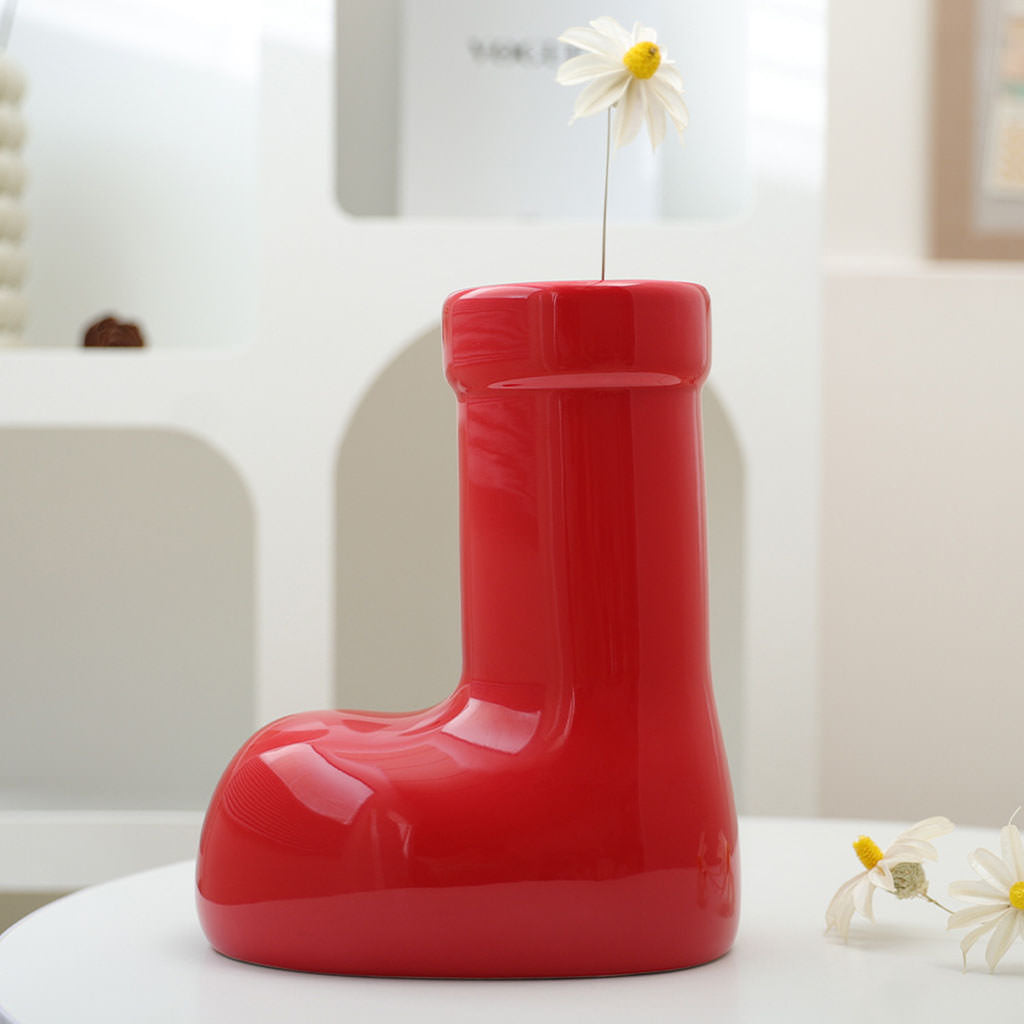 The Boot Ceramic Flower Vase