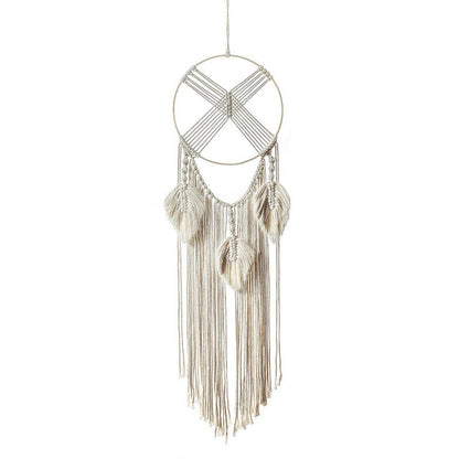 The Cross Fringe Macrame Dreamcatcher AESTHETIC_Boho macrame hanging SUB CATEGORY_Wall Decor