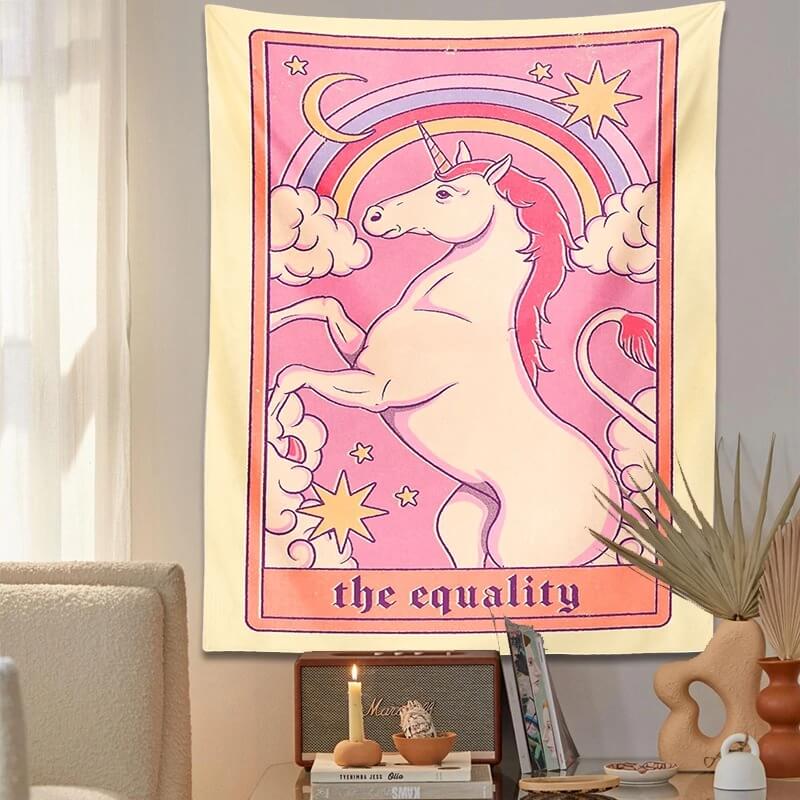 The Rainbow Unicorn Tapestry