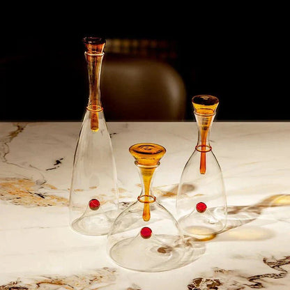 Artisan Glass Wine Carafe