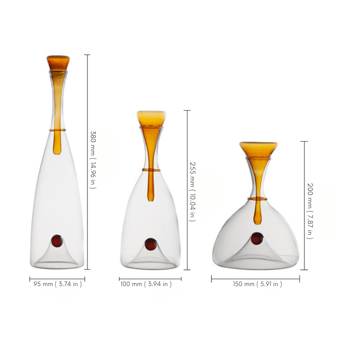 Artisan Glass Wine Carafe