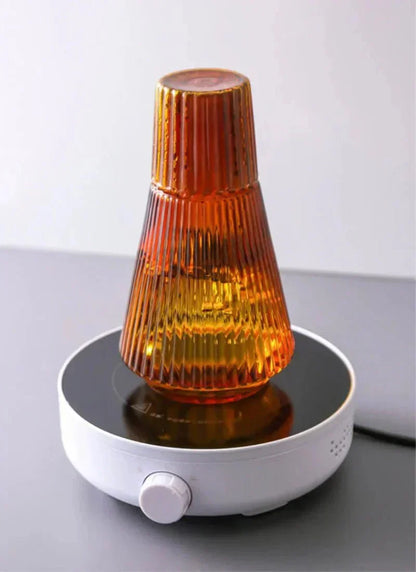 Pleated Glass Carafe Set