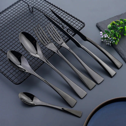 Matte Black Cutlery Set