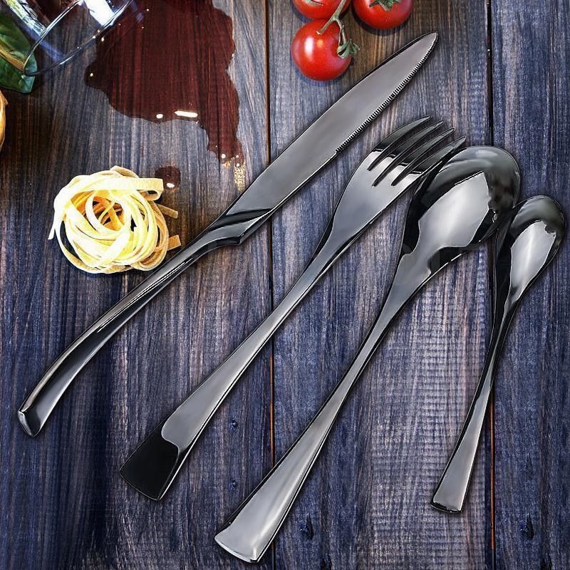 Matte Black Cutlery Set