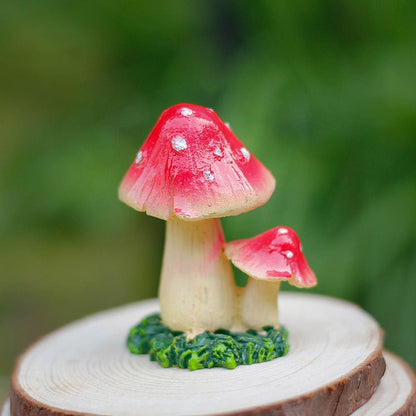Tiny Mushrooms Figurine AESTHETIC_Cottagecore AESTHETIC_Fairycore AESTHETIC_Mushroom SUB CATEGORY_Desk Accessories