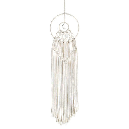 Tiny Moon Macrame Dreamcatcher AESTHETIC_Boho macrame hanging SUB CATEGORY_Wall Decor