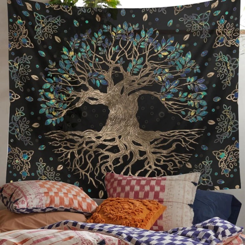 Tree Of Life Tapestry AESTHETIC_Fairycore SUB CATEGORY_Tapestries