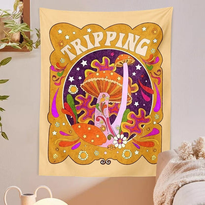 Tripping 70s Vintage Tapestry AESTHETIC_Indie SUB CATEGORY_Tapestries