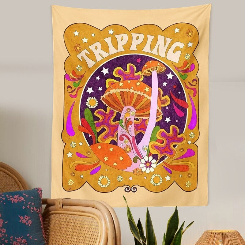 Tripping 70s Vintage Tapestry AESTHETIC_Indie SUB CATEGORY_Tapestries