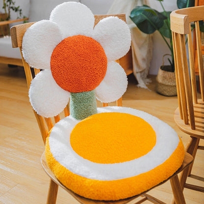 Terry Flowers Plush Seat Cushion cushion pillow plush