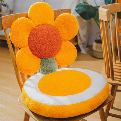 Terry Flowers Plush Seat Cushion cushion pillow plush