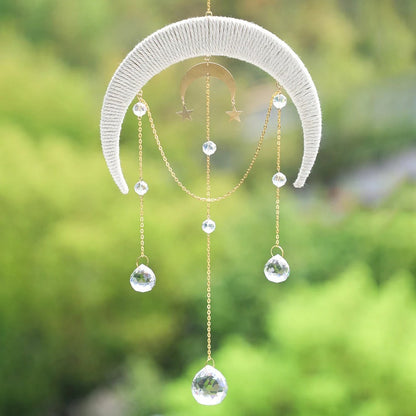 Twine Moon Suncatcher AESTHETIC_Fairycore AESTHETIC_Witchcore light catcher lightcatcher SUB CATEGORY_Suncatchers sun catcher