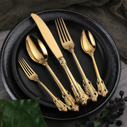 Ducal Gold Forged Stainless Steel Cutlery Set