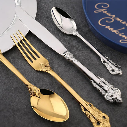 Ducal Gold Forged Stainless Steel Cutlery Set