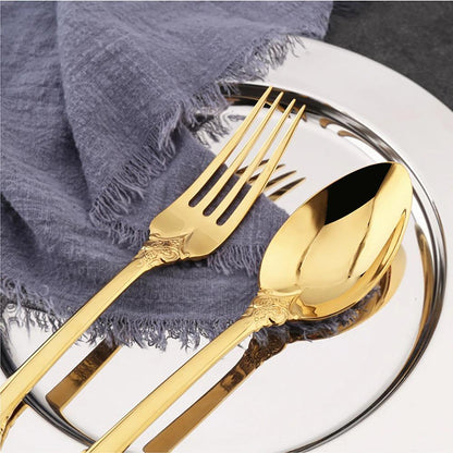 Ducal Gold Forged Stainless Steel Cutlery Set