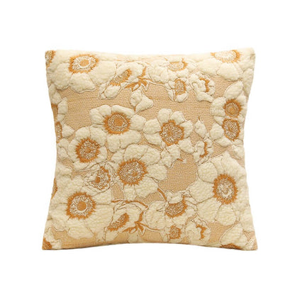 Vintage Embroidered Flowers Cushion Cover embroidered floral fluffy SUB CATEGORY_Cushion Covers vintage