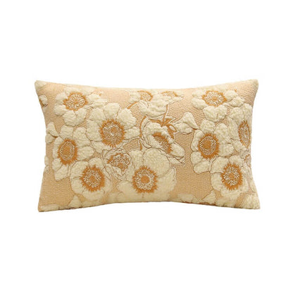 Vintage Embroidered Flowers Cushion Cover embroidered floral fluffy SUB CATEGORY_Cushion Covers vintage