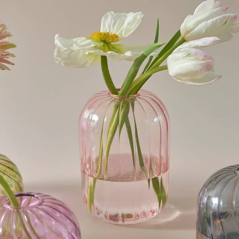 Vintage Glass Mini Vase AESTHETIC_Danish Pastel SUB CATEGORY_Desk Accessories SUB CATEGORY_Vases
