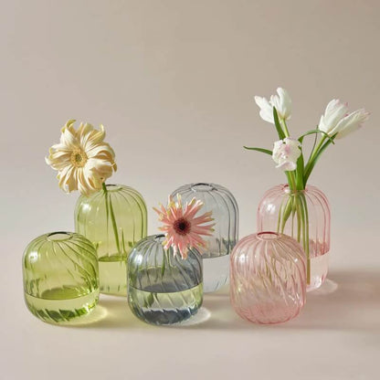 Vintage Glass Mini Vase AESTHETIC_Danish Pastel SUB CATEGORY_Desk Accessories SUB CATEGORY_Vases