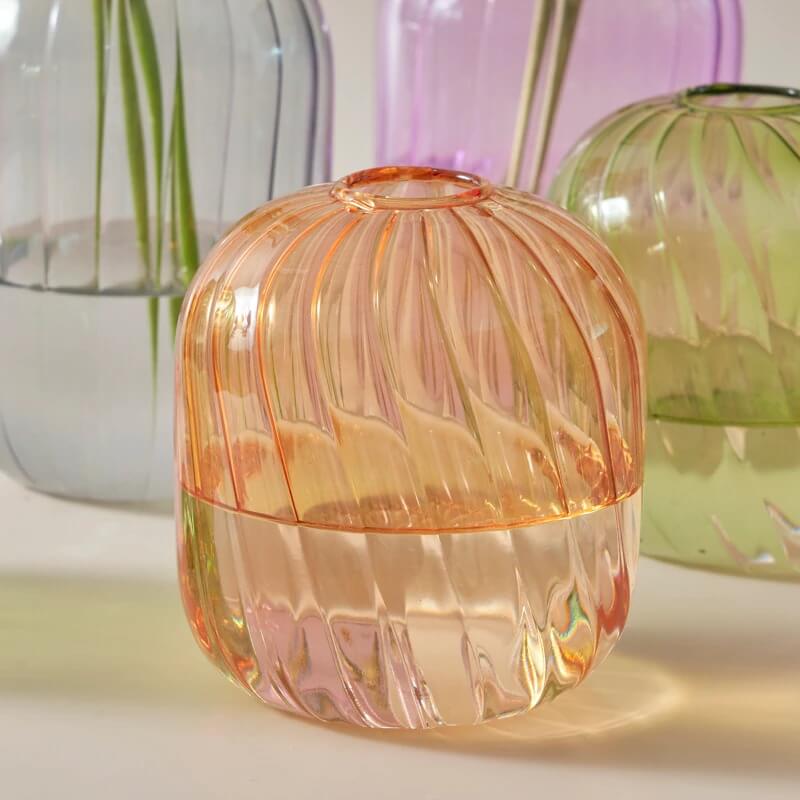 Vintage Glass Mini Vase AESTHETIC_Danish Pastel SUB CATEGORY_Desk Accessories SUB CATEGORY_Vases