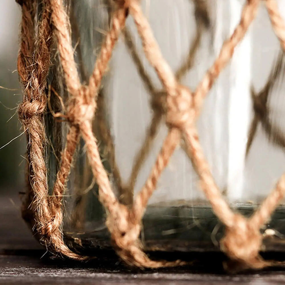 Rustic Hanging Glass Jar SUB CATEGORY_Vases vintage