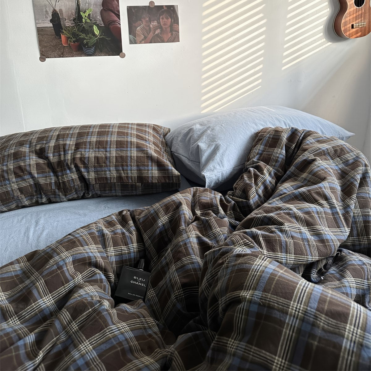 Vintage Plaid Bedding Set