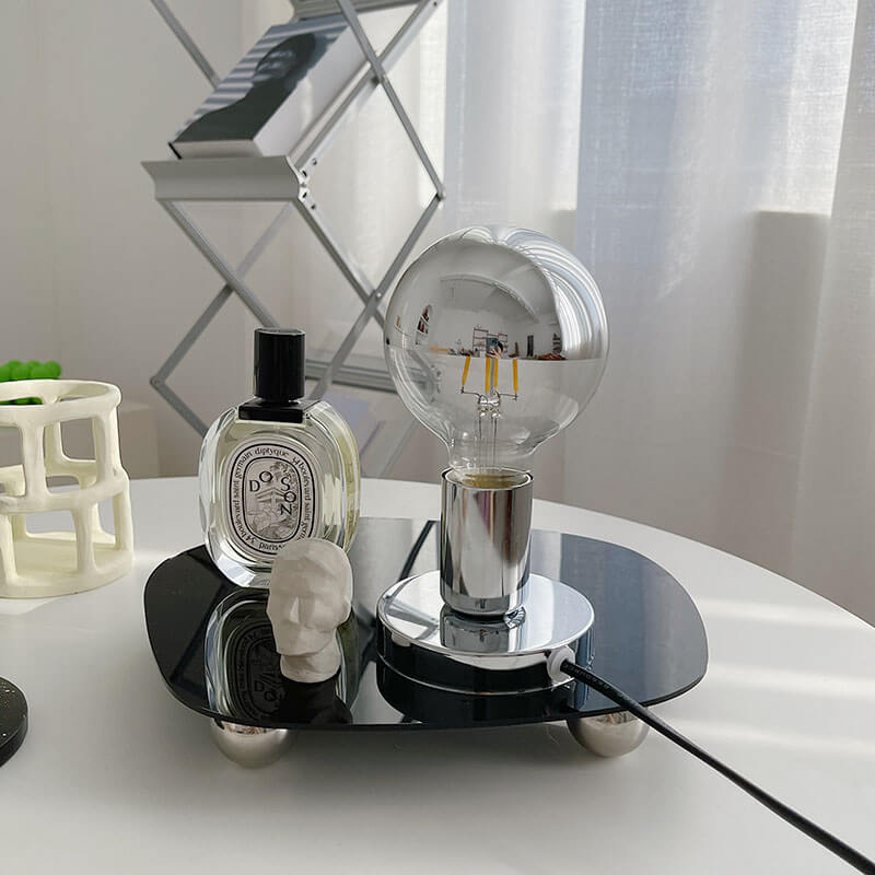 Retro Silver Table Lamp night light retro vintage