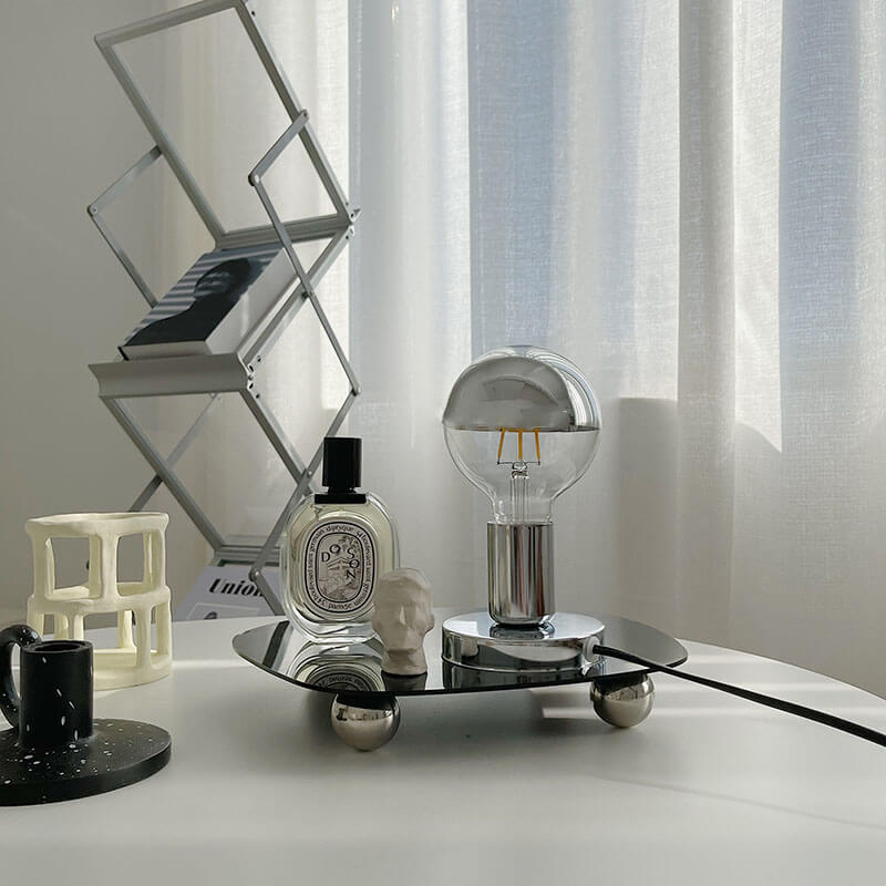 Retro Silver Table Lamp night light retro vintage