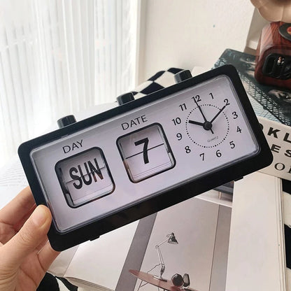 Vintage Mechanical Flip Clock AESTHETIC_Soft Girl SUB CATEGORY_Desk Accessories