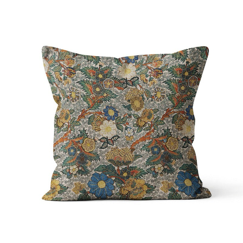 Retro Floral Print Cushion Covers floral pillow cover pillowcase retro SUB CATEGORY_Cushion Covers vintage