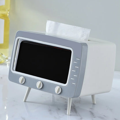 Vintage TV Table Tissue Holder anime japanese kawaii phone holder