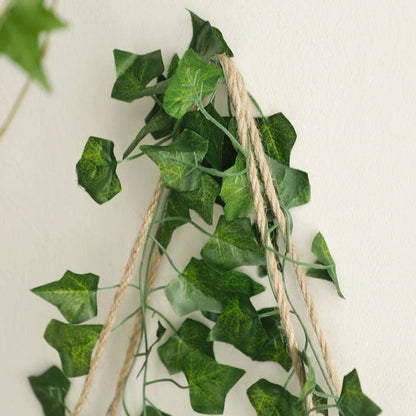 Hanging Shelves with Artificial Ivy LED-Strip Light AESTHETIC_Boho AESTHETIC_Cottagecore AESTHETIC_Soft Girl shelves SUB CATEGORY_Wall Decor